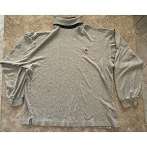 2XL VINTAGE Nautica Men’s Gray Mock Neck Pullover